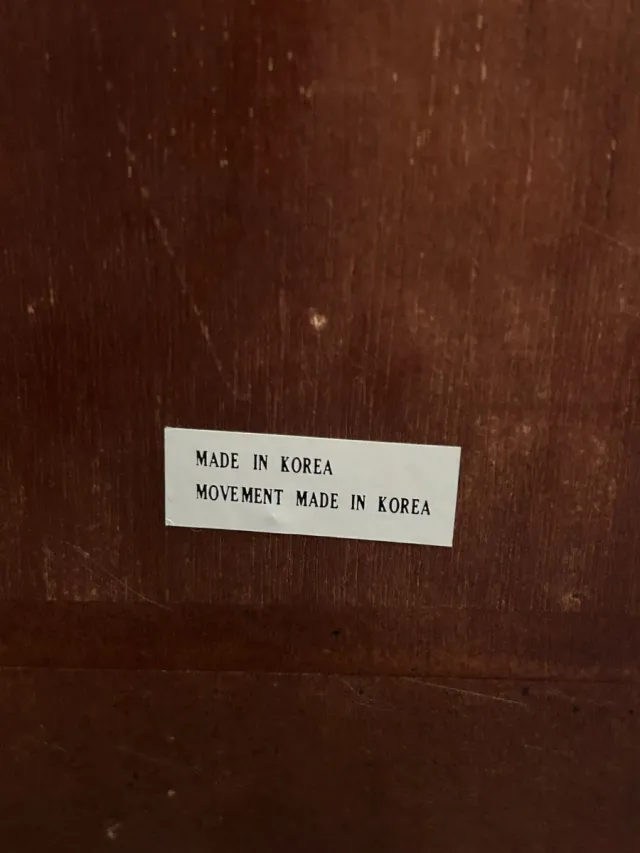 Caja de reloj de pared Daejin con movimiento