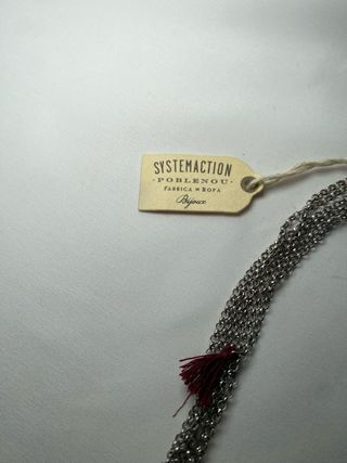 Collar Systemaction multicadenas con flecos