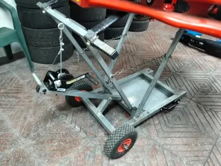 Carro levanta y porta kart con winchi