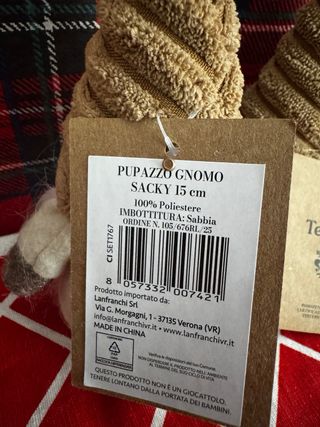 2 Gnomi Decorativi Natale Corduroy