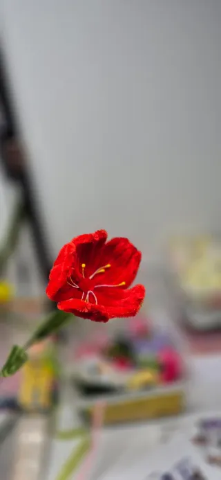 Ramos hechos con limpiapipas.