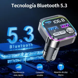 Transmisor FM Bluetooth Coche