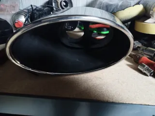 Cola de escape cromada doble