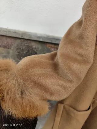 Cappotto Lana Vergine Donna Cammello