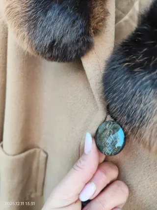 Cappotto Lana Vergine Donna Cammello