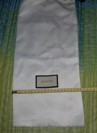 Bolsa de tela blanca Gucci