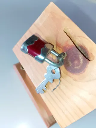 Lotto 5 salvadanai in legno