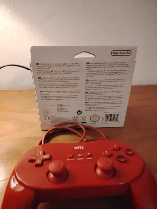 Mando Wii Pro Rojo Nintendo PERFECTO ESTADO