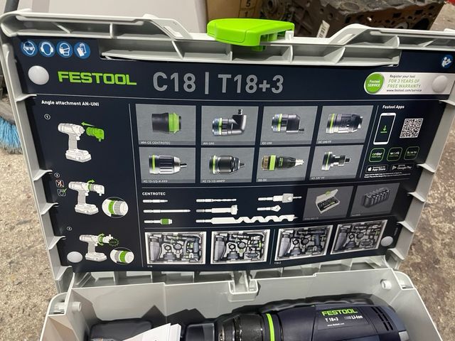 Atornillador Festool T 18+3 Li-Ion