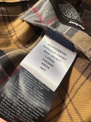 Chaqueta Barbour Ashby Negra Talla L