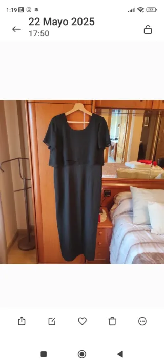 Vestido negro fiesta elegante