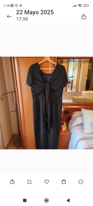 Vestido negro fiesta elegante