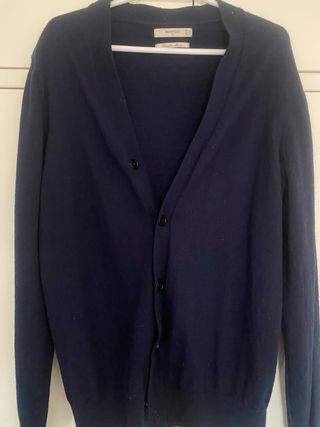 Cárdigan Mango Azul Talla M