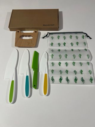 Set coltelli per bambini Goodchef in legno e plastica