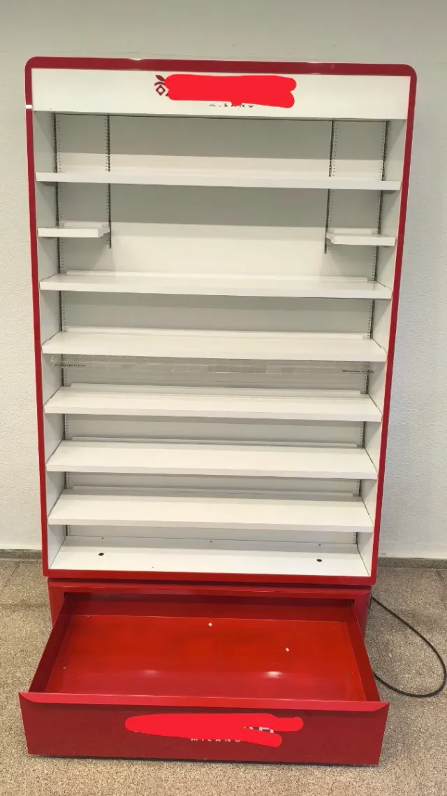 EXPOSITOR  ESTANTERIA O CARRO DE HIERRO CON RUEDAS