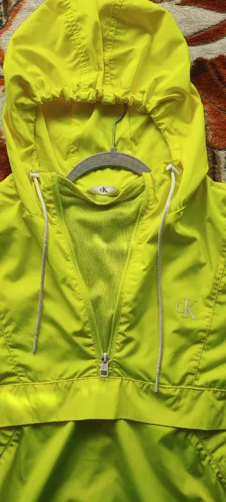 Cortavientos Calvin Klein Amarillo Neón