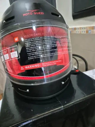 Casco Moto Guzzi Negro