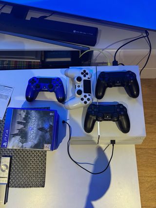 Consola Sony PS4 Blanca + 4 Mandos + Juegos