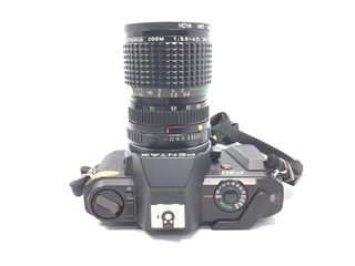 camara reflex pentax p30 + pentax-a 28-80 1:3.5-4.5 + pentax a 70-210 1:4 + flash pentax af200sa