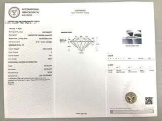 sello oro 18k con diamante de laboratorio