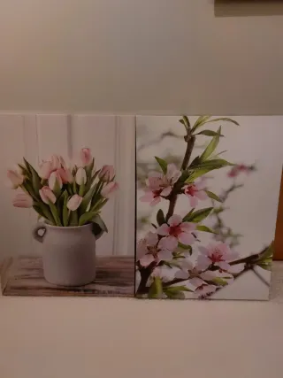 Quadri decorativi con fiori su tela