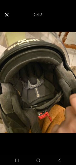 Casco Shark Jet Grigio e Azzurro