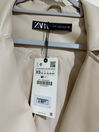 Abrigo Trench Zara A Estrenar