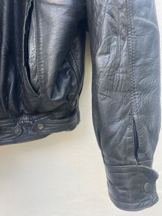 Aviador Leather Bomber Jacket Talla L