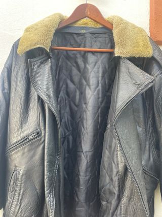 Aviador Leather Bomber Jacket Talla L