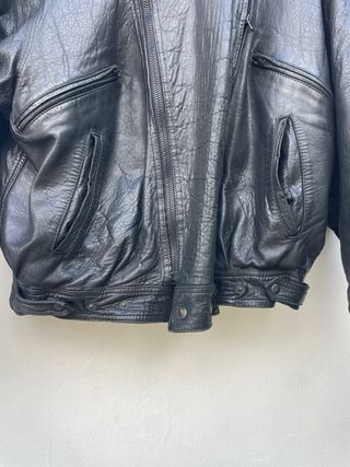Aviador Leather Bomber Jacket Talla L