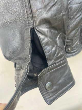 Aviador Leather Bomber Jacket Talla L