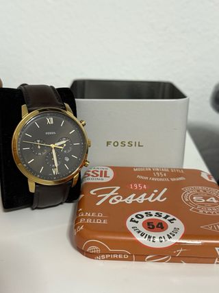 Reloj Fossil marrón y Dorado
