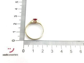 anillo oro 18k con piedra t. 17 (18,16 mm)