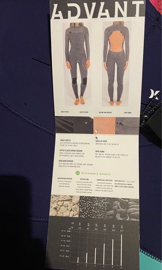 Neopreno Hurley Advant 4/3 Mujer Talla 4