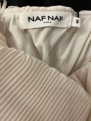 Vestido largo Naf Naf beige