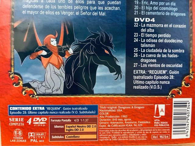 Dragones y Mazmorras SERIE COMPLETA