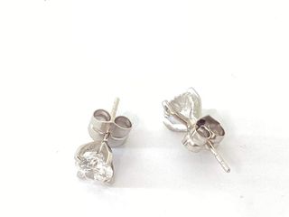 pendientes oro 18k con piedra con diamante de laboratorio