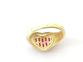 anillo oro 18k con piedra con circonita t. 16 (17,84 mm)