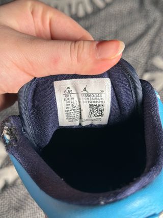 Air Jordan 1 Low Azul Blanco Talla 39