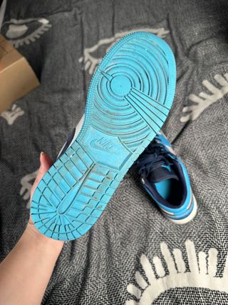 Air Jordan 1 Low Azul Blanco Talla 39