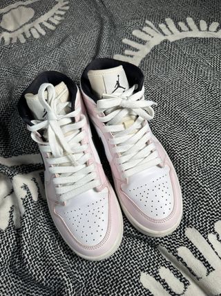 Air Jordan 1 Mid Rosa Blanco Talla 39