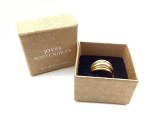 anillo oro 18k con circonita t. 19 (18,79 mm)