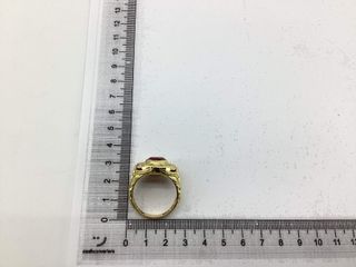 anillo oro 18k con piedra con circonita