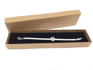 pulsera plata 925mm con piedra con circonita