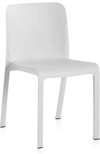 Sillas de plástico blancas (6 unidades)