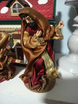 Pesebre Nacimiento Belén y jarrones