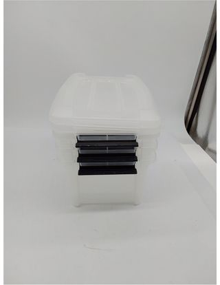 Iris Ohyama 3 Cajas de almacenamiento con tapas, 5