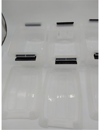 Iris Ohyama 3 Cajas de almacenamiento con tapas, 5