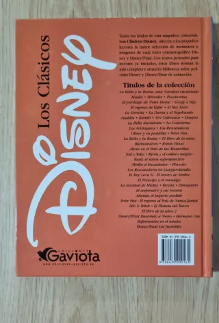 Clásico cuento Disney, "Los Aristogatos". GAVIOTA.