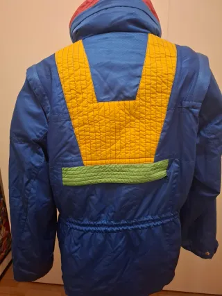Giacca sci vintage colorata